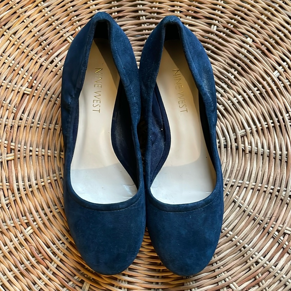 Blue Suede Nine West Pumps